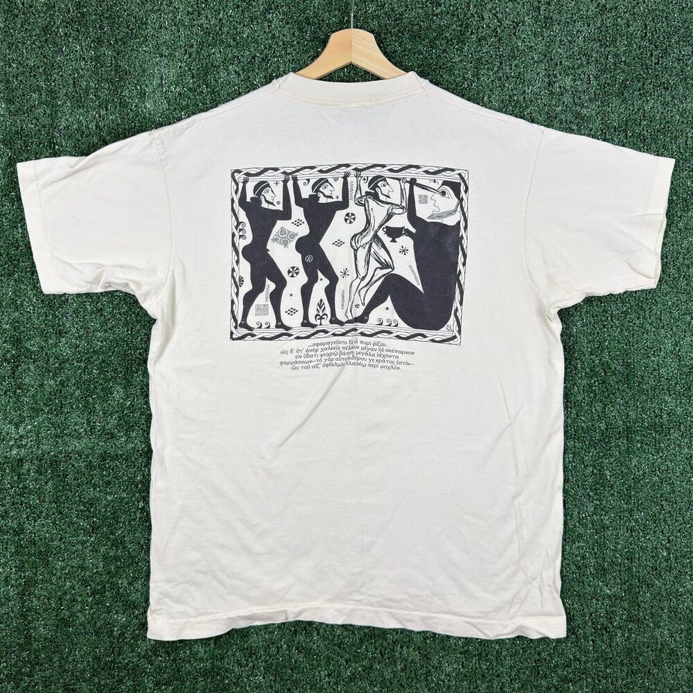 Vintage Eta Sigma Phi Graphic T Shirt Men's XL 90s Fraternity Graphic Honors